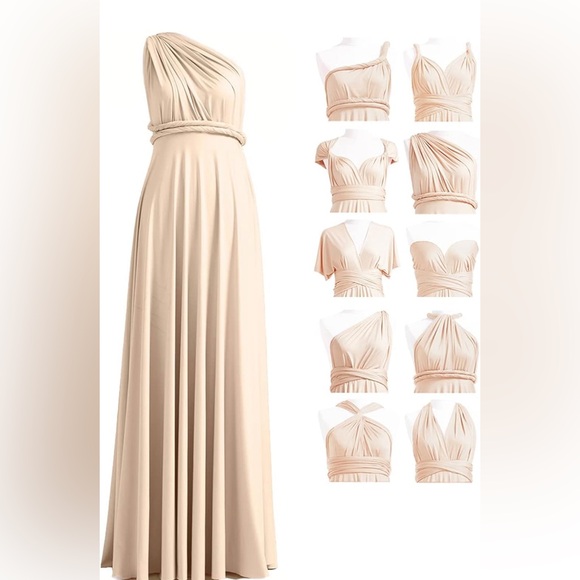 Infinity Dress with Bandeau, Convertible Bridesmaid Dress, Long, Plus Size - Picture 14 of 15